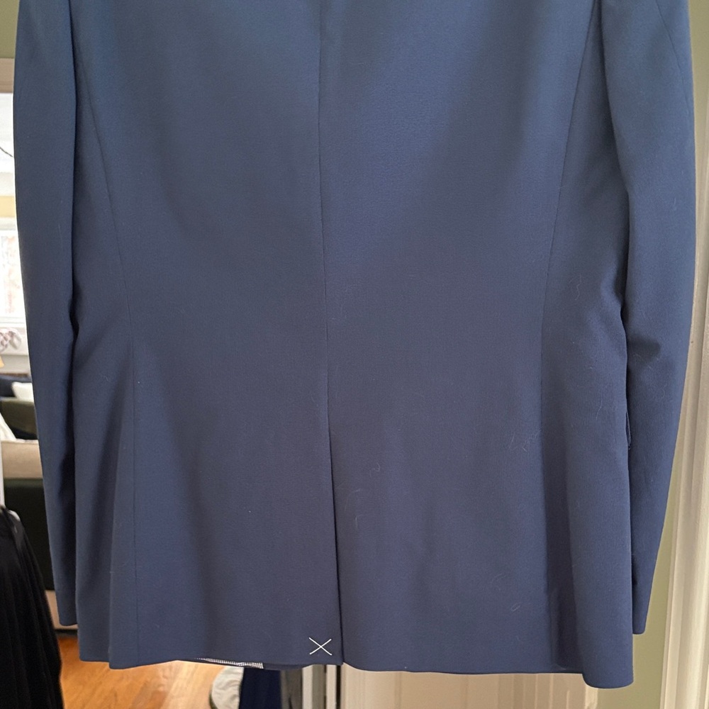 Express Men's Navy Blazer Slim Fit 42L - Picture 7 of 10